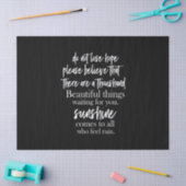 niet de hoop verliezen alstublieft te geloven dat  tissuepapier (Craft)