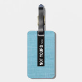 Niet de mijne Bagagelabels van Yours (Achterkant verticaal)