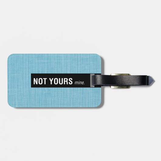 Niet de mijne Bagagelabels van Yours (Achterkant horizontaal)