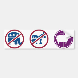 Niet de olifant of de Donkey, maar de Lamb Bumpersticker