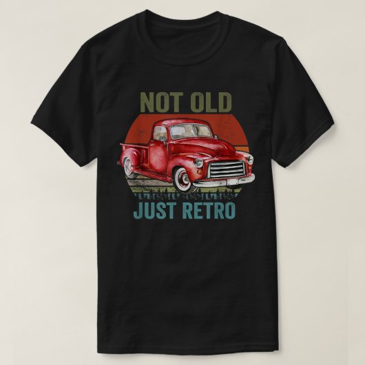 Niet de oude Net Retro Oude Ophaalwagen T-shirt (Design voorkant)
