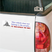 Niet de personenauto bumpersticker (Op Truck)