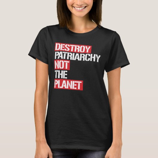Niet de planeet vernietigen - wit - t-shirt (Voorkant)