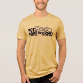 Niet de saaie wormen! Tri-Blend shirt (Voorkant)