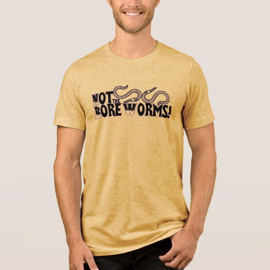 Niet de saaie wormen! Tri-Blend shirt (Voorkant)
