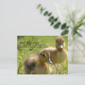 "Niet de schreeuw" Inspirerend leiderschap Quote Briefkaart (Staand voorkant)