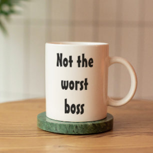 Niet de slechtste baas Funny cadeau kantoor werkne Koffiemok