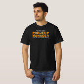 Niet de slechtste projectmanager Grappige PM T-shirt (Voorkant volledig)