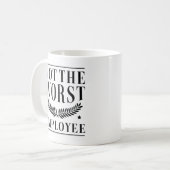 Niet de slechtste werknemer koffiemok (Voorkant links)