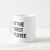 Niet de slechtste werknemer koffiemok (Voorkant links)