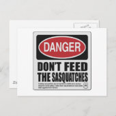 Niet de voedersasquatches briefkaart (Voorkant / Achterkant)