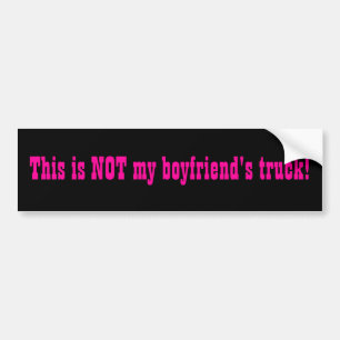 Niet de vrachtwagen van mijn vriend bumpersticker