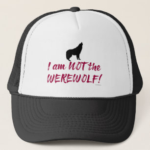 Niet de Werewolf Cheeky Fun Game Night Slogan Trucker Pet