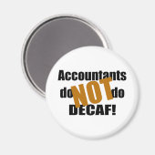 Niet DECAF - Accountant Magneet (Voorkant / Achterkant)