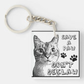 Niet decanteren sleutelhanger (voorkant)