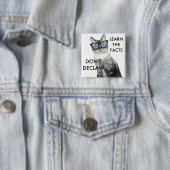 Niet decanteren vierkante button 5,1 cm (In situ)