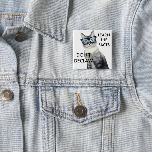 Niet decanteren vierkante button 5,1 cm (In situ)