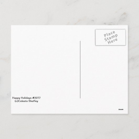 Niet-denominationaal Prettige feestdagen Briefkaar (Achterkant)