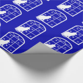 Niet-denominationale kat- en neeuwvlokken cadeaupapier (Hoek)