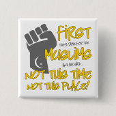 Niet deze Button van het Plein van de Plaats (Voorkant)