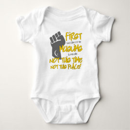 Niet deze plek Baby bodysuit