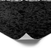 Niet doen. (Leer op mij) Poster (Hoek)