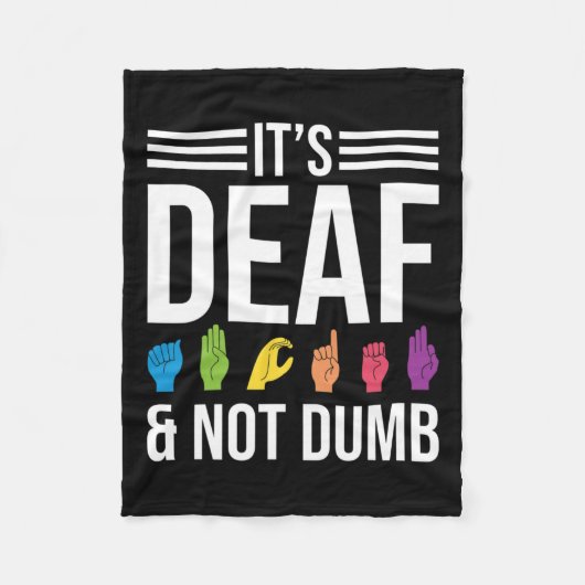 Niet dom fleece deken (Voorkant)