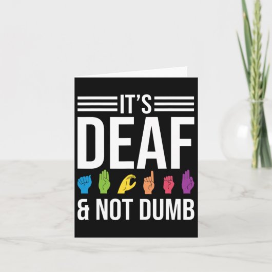 Niet dom kaart (Voorkant)