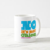 niet door chicago , qtown koffiemok (Voorkant rechts)