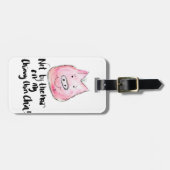 Niet door het haar van mijn Chinny Chin Bagagelabe Bagagelabel (Voorkant horizontaal)