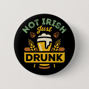 Niet Drink Alleen Irish Funny St Patricks Day Beer Ronde Button 5,7 Cm