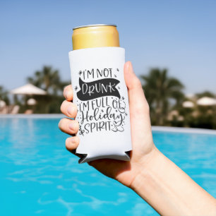 Niet Drink gewoon vol vakantiedrang   XMAS-Drink Seltzer Blikjeskoeler