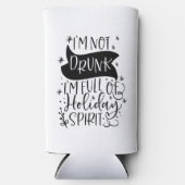 Niet Drink gewoon vol vakantiedrang | XMAS-Drink Seltzer Blikjeskoeler (Voorkant)