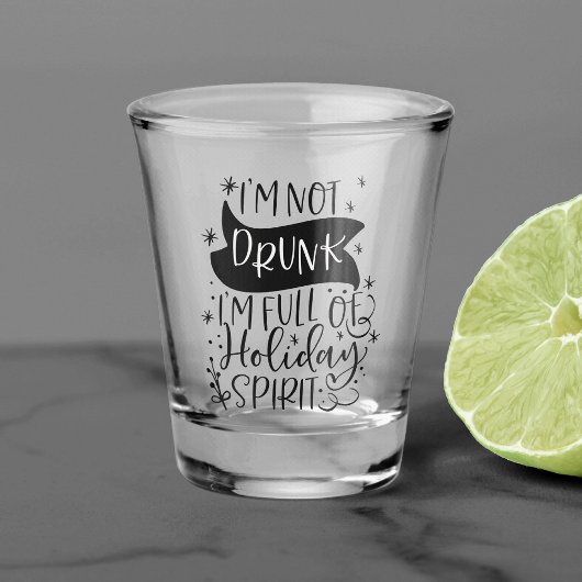 Niet Drink gewoon vol vakantiedrang | XMAS-Drink Shot Glas