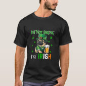 Niet Drink Ik ben Irish Patrick's Day Pug Beer Clo T-shirt (Voorkant)