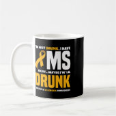 Niet Drink Ik heb MS Fun Multiple Sclerosis Awaren Koffiemok (Links)