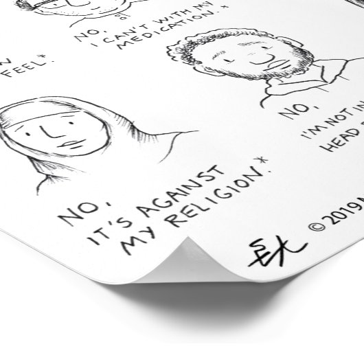 Niet Drink Poster (Hoek)