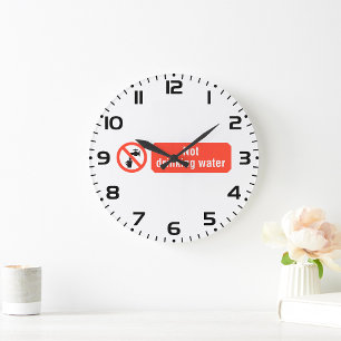 Niet Drink teken voor waterveiligheid Grote Klok