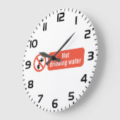 Niet Drink teken voor waterveiligheid Grote Klok (Hoek)