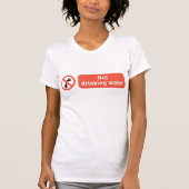 Niet Drink teken voor waterveiligheid T-shirt (Voorkant)