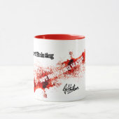 NIET DRINK WATER - een mok van de verfpot door Hud (Midden)