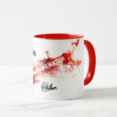 NIET DRINK WATER - een mok van de verfpot door Hud (Voorkant rechts)