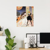 Niet drinken! Art Nouveau door Kay Nielsen Poster (Thuiskantoor)