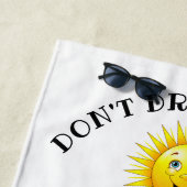 Niet Drinken en duiken strandhanddoek Strandlaken (In situ)