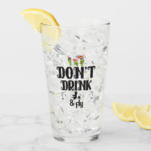 Niet drinken en Fly Type Zwart Halloween Funny