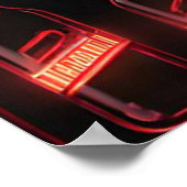 Niet Drinken en rijden 3 bar Poster (Hoek)