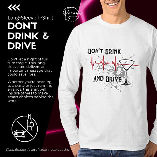 Niet Drinken en rijden Bericht Long-Sleeve T-shirt