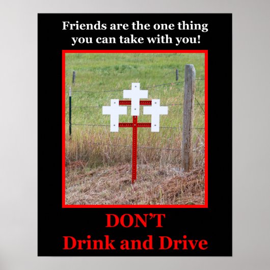 NIET DRINKEN EN RIJDEN POSTER (Voorkant)