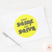 Niet Drinken en rijden Sticker (Envelop)
