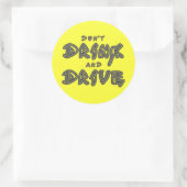 Niet Drinken en rijden Sticker (Tas)